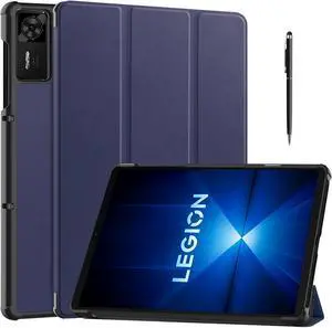 WERLEO Case for Lenovo Legion Y700 4th Gen 8.8 inch 2025 TB322FC, Slim Smart Cover Lightweight Hard Shell Protective Cover with Multi-Angle Stand, Universal Stylus Pen Blue
