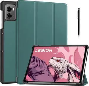 WERLEO Case for Lenovo Legion Y700 8.8 inch 2025 2023 TB-321FU TB-320FC, Slim Smart Cover Lightweight Hard Shell Protective Cover with Multi-Angle Stand, Universal Stylus Pen Dark Green