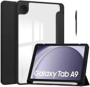 WERLEO Case for Samsung Galaxy Tab A9 8.7 inch 2023 SM-X110/X115/X117, Slim Smart Stand Cover Protective Cover with Pencil Holder, Stand, Universal Stylus Pen