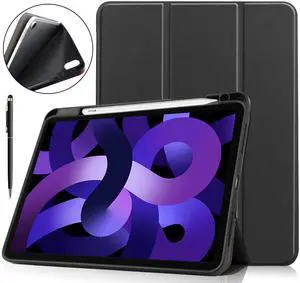 WERLEO Case for iPad Air 11 inch M3 2025) / M2 2024, iPad Air 5th Generation 2022 / 4th Generation 2020 10.9 inch, Slim Smart Stand Cover with Pencil Holder, Universal Stylus Pen