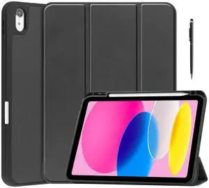 WERLEO Case for iPad A16 11th Generation 11 inch 2025 / iPad 10th Generation 10.9 inch 2022, Slim Smart Stand Cover with Pencil Holder, Universal Stylus Pen