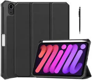 WERLEO Case for iPad Mini 7 2024 (A17 Pro) / iPad Mini 6 2021, iPad Mini 7th/6th Generation Case 8.3 inch, Slim Smart Stand Cover with Pencil Holder, Universal Stylus Pen,Support Pencil Charging