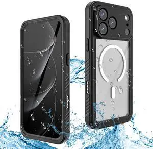 WERLEO Magnetic Waterproof Case for iPhone 17 Pro Max with Camera Control Capture Button Built-in Screen Protector[IP68 Underwater][Dropproof][Compatible with MagSafe] Shockprooof Phone Cover