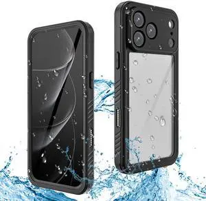 WERLEO Waterproof Case for iPhone 17 Pro Max with Camera Control Capture Button, Built-in Screen Protector [IP68 Underwater][Military Dropproof] Full Body Shockprooof Phone Cover