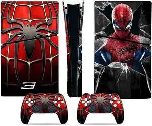 WERLEO For PS5 Slim Digital Edition Skin - PS5 Slim Digital Edition Console and Controller Accessories Cover Skins Controller Skin Skins for Console Full Set