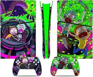 WERLEO Skin for PS5 Slim Digital, PS5 Slim Digital Console and Controllers Accessories, Vinyl Skin Stickers for PlayStation 5 Slim Digital Edition