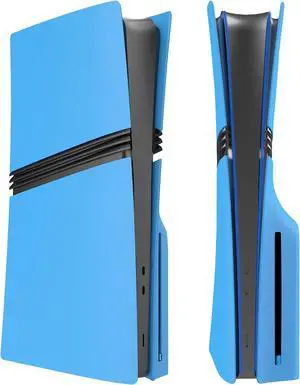 WERLEO FacePlates for PS5 Pro Digital Edition Wedorat Cover Plates for PS5 Pro Digital ABS Anti-Scratch Dustproof Protective Shell Replacement FacePlate for PlayStation 5 Pro Digital Light Blue