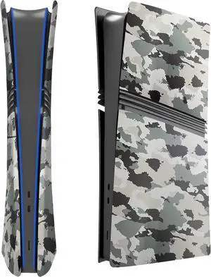 WERLEO FacePlates for PS5 Pro Digital Edition Wedorat Cover Plates for PS5 Pro Digital ABS Anti-Scratch Dustproof Protective Shell Replacement FacePlate for PlayStation 5 Pro Digital Camouflage