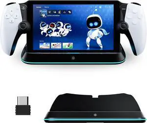 WERLEO Charging Stand for PS Portal Remote Player, Charger Dock for PlayStation Portal,PS Portal Station with 7 RGB Light Modes and Type-C Cable