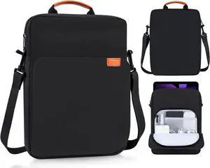 WERLEO 9-11 Inch Tablet Shoulder Bag Carrying Case for 11" iPad Pro M4/ iPad Air 11" M3 M2 2025 2024, iPad A16 11" 2025, New Amazon Fire Max 11/10.1" Fire HD 10 Plus, Vertical Laptop Sleeve Handbag