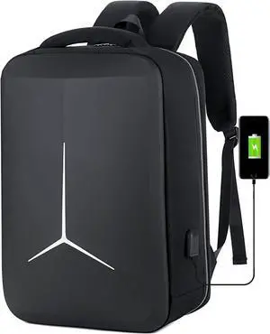 WERLEO Hard Shell Business Backpack Travel Laptop backpack USB port backpack Daily laptop backpack Waterproof travel backpack