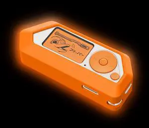 WERLEO Protective Case Cover Case for Flipper Zero Soft Silicone Accessories - Fluorescent Orange Skin Glow in Dark
