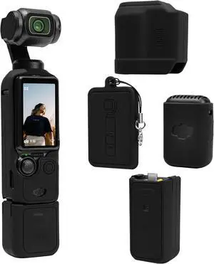 WERLEO For Pocket 3 Case, Soft Silicone Protective Case Compatible with DJI Osmo Pocket 3 Creator Combo, Lightweight creen Protector Grip Cover Accessories