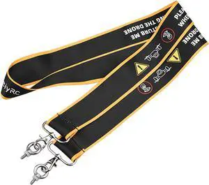 WERLEO Widen Lanyard Strap Neck Sling with Warning Sign Drone Accessory for DJI RC PRO/for DJI RC/Mini 3 Pro/Mini 4 Pro Remote Controller
