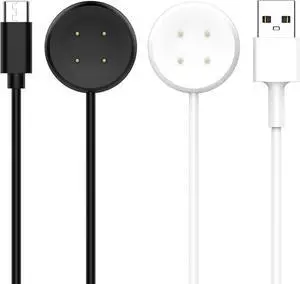 WERLEO 2 Pack Charger for Google Pixel Watch 2, USB-A + Type-C Magnetic Charging Cable 3.3ft/100cm, Charge Cord for Google Pixel Watch 3 Smartwatch
