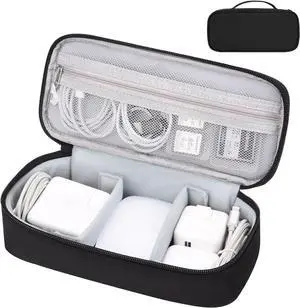 WERLEO Cable Organizer Bag, Electronic Organizer Travel Case for Charger & Cords, Travel Accessories, Portable Power Bank