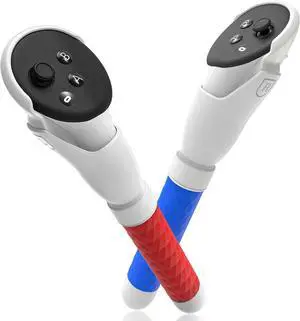 WERLEO Handle Attachments for Meta Quest 3S/3 Controller Accessories, VR Game Gorilla Tag Long Arms Sticks, Beat Saber Handles Extension Grips Compatible with Meta/Oculus Quest 3/3S