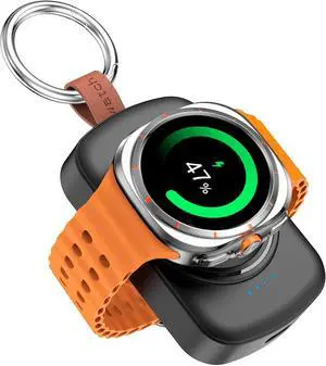 WERLEO for Samsung Galaxy Watch Charger,1800mAh Portable Charger for Samsung Galaxy Watch 8/8 Classic/7/Ultra/6/6 Classic/5/5 Pro/4/3,Active 2/1,Wireless Magnetic
