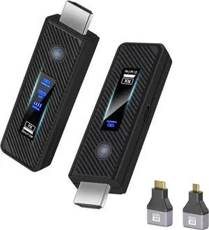 WERLEO Upgraded Wireless HDMI Transmitter and Receiver 165FT/50M, Wireless HDMI Extender kit for 4K@30Hz Input, 1080P@60Hz Output, 5.8G+2.4G high-Speed Transmission Support laptops, PC, Camera