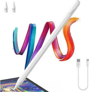 WERLEO Stylus Pen For iPad Pencil 2nd Generation with Magnetic Wireless Charging - Stylus Pen for Apple Pencil for iPad Pro 13/11/12.9 iPad Air 11/iPad 6/7/8/9/10th iPad Air 3/4/5 iPad Mini 5/6th