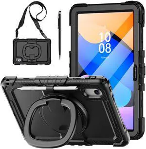 WERLEO Case for Lenovo Idea Tab 11 inch 2025/Tab K11 Gen 2 11"/Lenovo Tab M11/ K11 LTE 11'' 2024 Shockproof Cover with Screen Protector/Pen Holder/Rotating Hand Strap/Stand