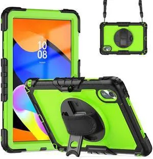 WERLEO Case for Lenovo Idea Tab 11 inch 2025/Tab K11 Gen 2 11" 2025/Lenovo Tab M11/ K11 LTE 11'' 2024 Shockproof Cover with Screen Protector/Pencil Holder/Rotating Hand Strap/Stand/Stylus Pen Green