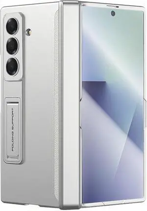 WERLEO for Samsung Galaxy Z Fold 7 Case with Hinge Protection, [Built-in Screen Protector] [Adjustable Kickstand] Shockproof Slim Fit All-inclusive Protective Phone Cover for Galaxy Z Fold 7 2025