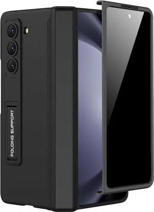 WERLEO Case for Samsung Galaxy Z Fold 5 with Privacy Screen Protector, [Anti Spy] Built-in Adjustable Kickstand & Magnetic Hinge Protection Full-Body Protective Case for Galaxy Z Fold 5 5G