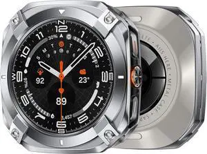 WERLEO Metal Case for Samsung Galaxy Watch Ultra (2025/2024), Rugged Stainless Steel Protective Bezel with Back Cover, Bumper Cover for Samsung Galaxy Ultra Watch 47mm Silver