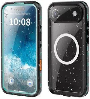 WERLEO Waterproof Case for iPhone Air [Built-in Screen Protector & Camera Protector][Compatible with MagSafe][Full Body Shockproof][IP68 Waterproof][Dustproof] iPhone Case 6.5" Blue
