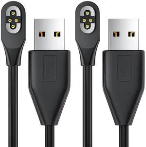 WERLEO Charging Cable Compatible with SHOKZ OpenSwim Pro S710, Open-Ear Headphones Magnetic USB 4-Pin Charger Cord Cable for Shokz OpenSwim Pro S710(2Pack, 3.3ft)