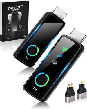 WERLEO Upgraded Wireless HDMI Transmitter and Receiver with LED Display 328ft/100M, 4K Decode 1080P@60Hz Ultra FHD Video Output, Plug&Play 5G+2.4G for Video to Monitor from PC/Laptop/HDTV/Camera