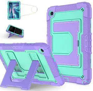 WERLEO Case for Samsung Galaxy Tab A9+ / A9 Plus 11 inch 2023 SM-X210/X216/X218 with Stand & Shoulder Strap, Heavy Duty Shockproof Protective Cover Mint Green