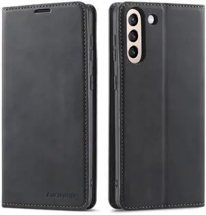 WERLEO Case for Samsung Galaxy A17 5G Premium PU Leather Phone Cover with Card Holder Stand, Shockproof Flip Wallet Cover