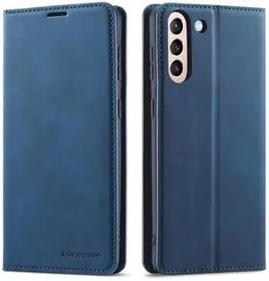 WERLEO Case for Samsung Galaxy A56 5G 2025 Premium PU Leather Phone Cover with Card Holder Stand, Shockproof Flip Wallet Cover Blue