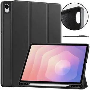 Case for Samsung Galaxy Tab S11 11 inch 2025 SM-X730 X736B, Slim Protective Cover, Auto Wake Sleep, Soft TPU Protective Cover with Pencil Holder Stand Stylus Pen