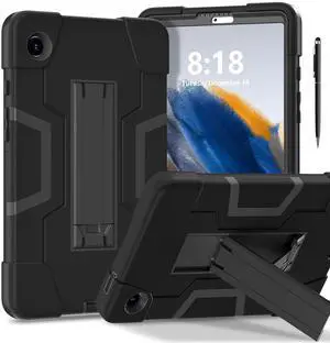 WERLEO Case for Samsung Galaxy Tab A11 8.7 Inch 2025 Model SM-X130/X133/X135, Hard PC Soft Silicone Rugged Shockproof Protective Cover for Galaxy Tab A11 8.7" 2025 with Universal Stylus Pen