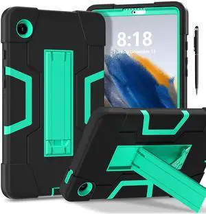 WERLEO Case for Samsung Galaxy Tab A11 8.7 Inch 2025 Model SM-X130/X133/X135, Hard PC Soft Silicone Rugged Shockproof Protective Cover for Samsung Galaxy Tab A11 8.7" 2025 with Universal Stylus Pen
