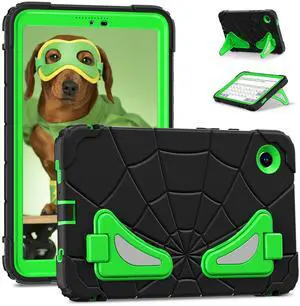 Werleo Case for Samsung Galaxy Tab A11 8.7 inch 2025 SM-X130/X133/X135, Lightweight Shockproof Rugged Protective Cover with Kickstand, Pencil Holder for Kids Children Boys Green