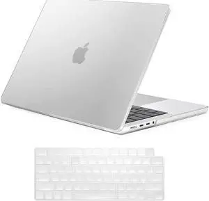 BONAEVER For MacBook Pro 14 inch Case 2025 2024 2023 2022 2021 M5 M4 M3 M2 M1 A3434 A3112 A3185 A3401 A2918 A2992 A2779 A2442 Hard Case Shell Cover Keyboard Skin Cover Clear