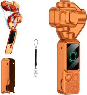 Protective Cover Lens Cap Hard Case for DJI Osmo Pocket 4P / Pocket 4 Pro (Orange) Protective Cover Lens Cap Hard Case for DJI Osmo Pocket 4P / Pocket 4 Pro (Orange)