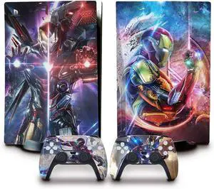 Skin for PS5Disc Edition, Console and Controller Vinyl Cover Skins Wraps for PlayStation 5 Disc Version CD-ROM Version Skin for PS5Disc Edition, Console and Controller Vinyl Cover Skins Wraps for PlayStation 5 Disc Version CD-ROM Version