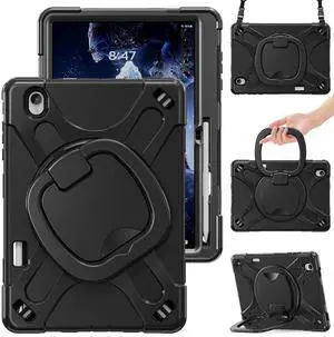 Case for Samsung Galaxy Tab S12 Plus 12.4 inch 2026 SM-X840 SM-X846N SM-X848U SM-X846B SM-X846E Protective Shockproof Cover with Rotating Stand and /Shoulder Strap Case for Samsung Galaxy Tab S12 Plus 12.4 inch 2026 SM-X840 SM-X846N SM-X848U SM-X846B SM-X846E Protective Shockproof Cover with Rotating Stand and /Shoulder Strap