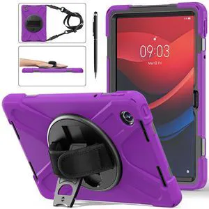 Case for Lenovo Idea Tab 11 inch 2025/Tab M11 2024/K11 11"/Motorola Moto Pad 2026/Moto Pad 60 Neo Protective Cover with S Pen Holder Stand Hand/Shoulder Strap/Universal Stylus Pen Purple Case for Lenovo Idea Tab 11 inch 2025/Tab M11 2024/K11 11"/Motorola Moto Pad 2026/Moto Pad 60 Neo Protective Cover with S Pen Holder Stand Hand/Shoulder Strap/Universal Stylus Pen Purple