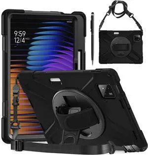 Case for Xiaomi Mi Pad 8 / Mi Pad 8 Pro 11.2 inch 2025 / Mi Pad 7 / Mi Pad 7 Pro 11.2 2024 / Xiaomi Poco x1, Shockproof Cover with 360 Rotate Stand Hand/Shoulder Strap Pencil Holder Protective Cover Case for Xiaomi Mi Pad 8 / Mi Pad 8 Pro 11.2 inch 2025 / Mi Pad 7 / Mi Pad 7 Pro 11.2 2024 / Xiaomi Poco x1, Shockproof Cover with 360 Rotate Stand Hand/Shoulder Strap Pencil Holder Protective Cover