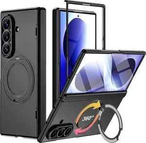 Case for Samsung Galaxy Z Fold 8 Ultra / Z fold 7 with Screen Protector,360 Spin Magnetic Stand, Fit for MagSafe, MIL-Grade Hinge Protection 360 Kickstand & Ring Holder Slim Dropproof Cover Case for Samsung Galaxy Z Fold 8 Ultra / Z fold 7 with Screen Protector,360 Spin Magnetic Stand, Fit for MagSafe, MIL-Grade Hinge Protection 360 Kickstand & Ring Holder Slim Dropproof Cover