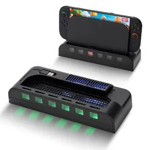 Cooling Dock for Switch 2 with Card Slots USB Expansion RGB Cooling Dock for Switch 2 with Card Slots USB Expansion RGB
