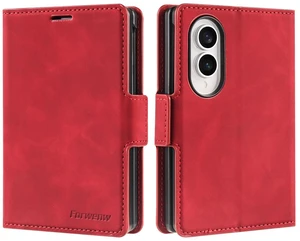 Case for Samsung Galaxy Z Fold 8 Premium PU Leather Phone Cover with Card Holder Stand, Shockproof Flip Wallet Cover Red Case for Samsung Galaxy Z Fold 8 Premium PU Leather Phone Cover with Card Holder Stand, Shockproof Flip Wallet Cover Red