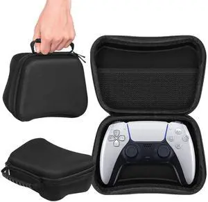 Hard Shell Travel Case for PS5, PS4, Xbox, and Switch Pro Controller Protective EVA Carrying Pouch Holds One Compatible Gamepad, Black (Case Only) Hard Shell Travel Case for PS5, PS4, Xbox, and Switch Pro Controller Protective EVA Carrying Pouch Holds One Compatible Gamepad, Black (Case Only)