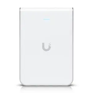 Ubiquiti U6-IW-US Wall-Mounted WiFi 6 AP with 6-Spatial Streams and Built-In 4-Port Switch